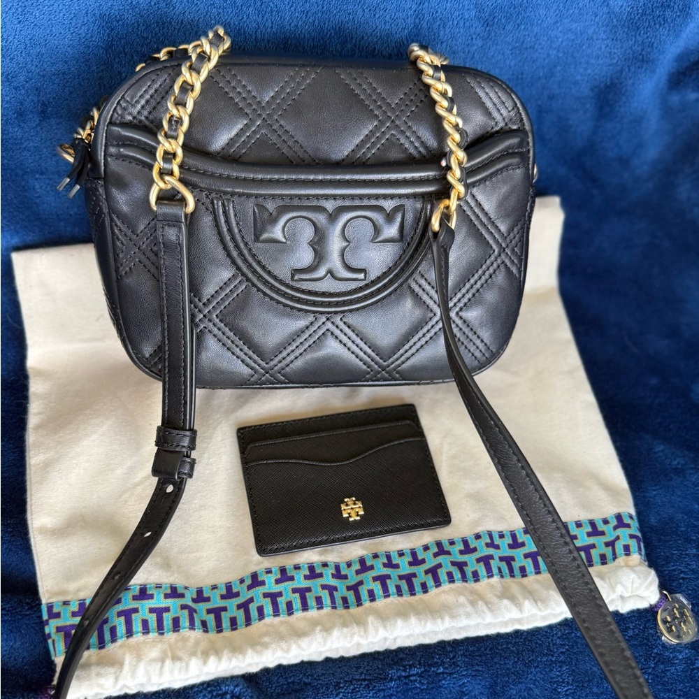 Tory Burch Fleming Crossbody & Money Holder Together